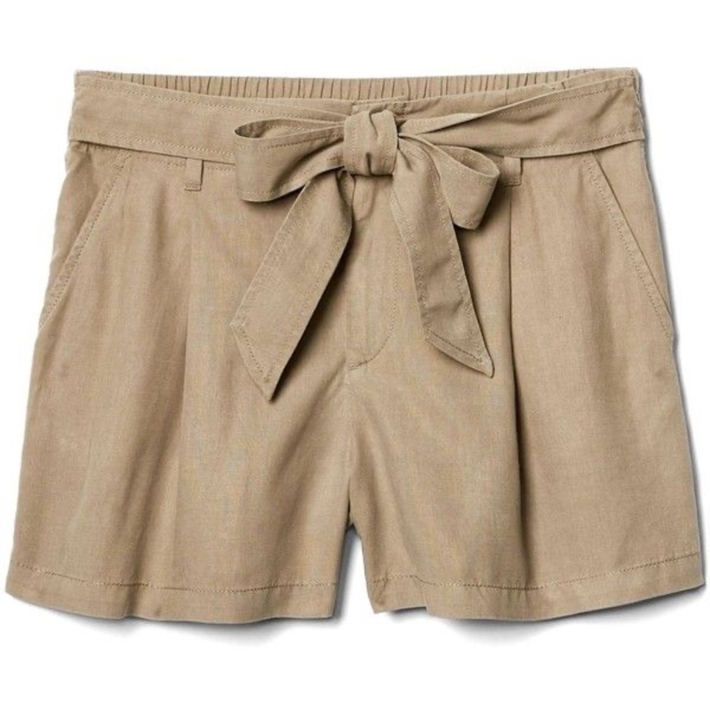 GAP TENCEL™️ Linen Paper Bag High Rise Shorts